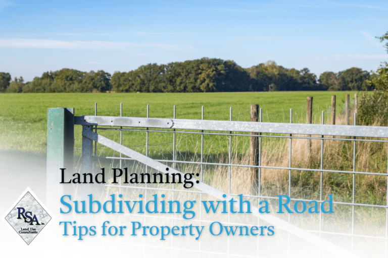 Subdividing with a Road